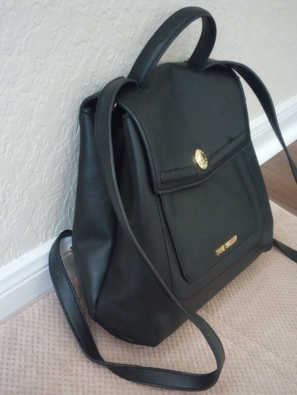 Steve Madden Black Backpack - Picture 3 of 11